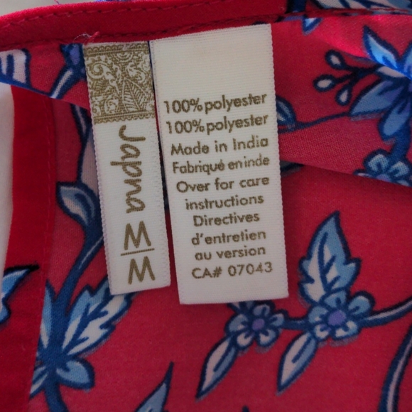 Red floral flowy top - Picture 4 of 4